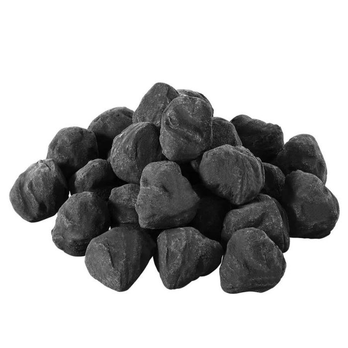 Kamienie lawowe do paleniska, 30–51 mm, 25 szt., dekoracyjne