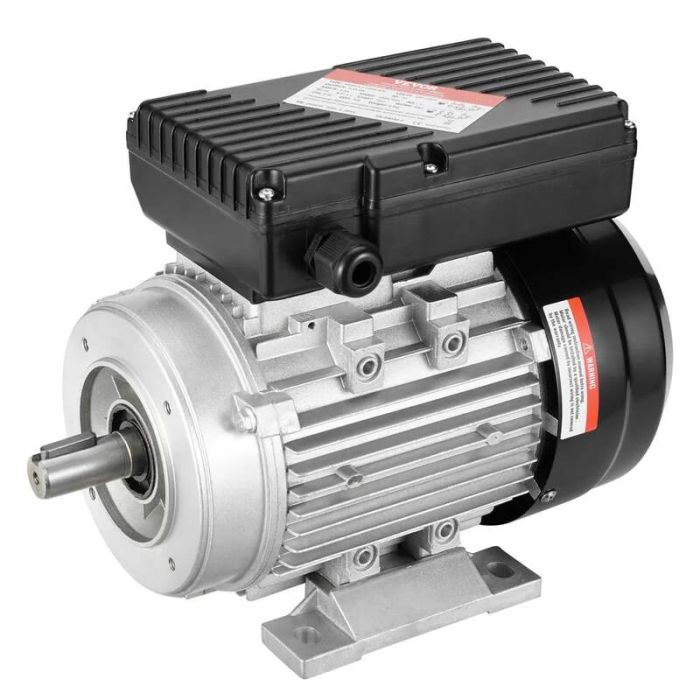 0.55 kW single-phase electric motor, 1400 rpm, AC 220-240 V, 80 B34 frame