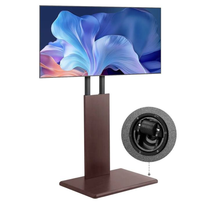Uniwersalny stojak pod telewizor 32-70", obrotowy, regulowany na wysokość, do 40 kg, z uchwytem zasilającym