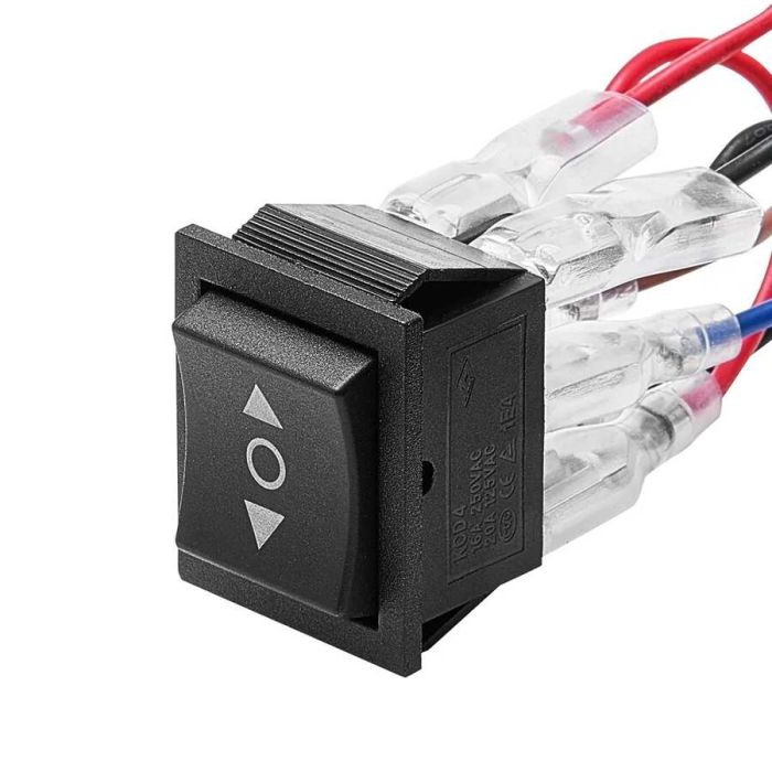 Momentary toggle switch DPDT, 3 positions, AC 250V/16A
