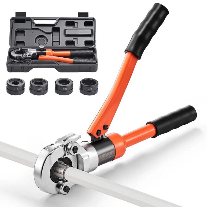 Zaciskarka hydrauliczna do rur PEX i aluminiowo-plastikowych ze szczękami U16-U32 i walizką