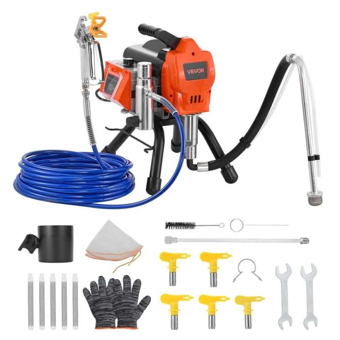 Stacjonarny bezpowietrzny pistolet do malowania 1500 W, 3300 PSI, elektryczny pistolet do malowania