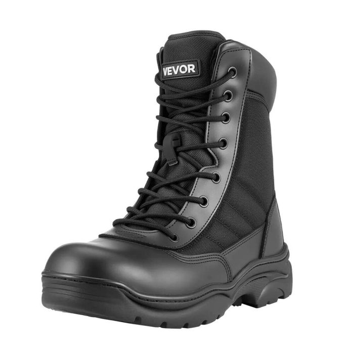 Męskie buty taktyczne wojskowe, 203 mm, lekkie, oddychające, zapinane na zamek z boku, rozmiar UK 10
