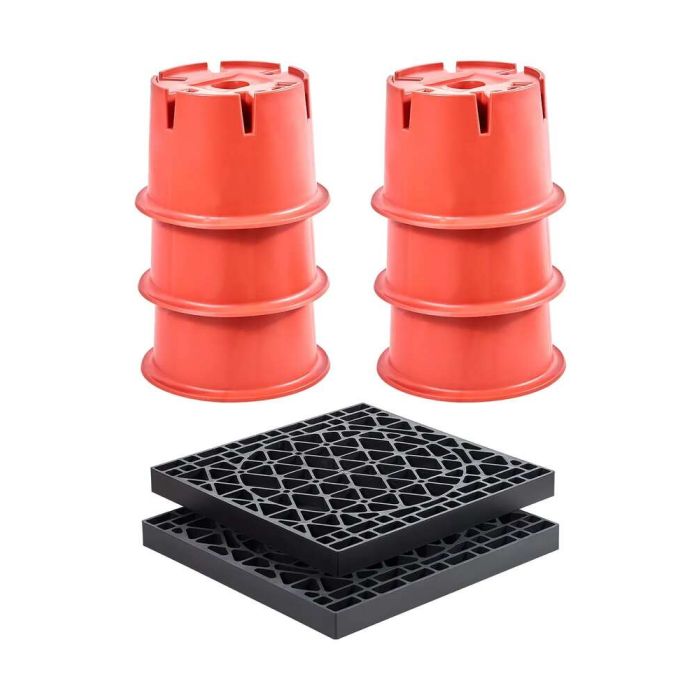 Trailer Jack Blocks, 8 Inch, 2000 lbs, 8 Pcs, Camper Leveling Kit