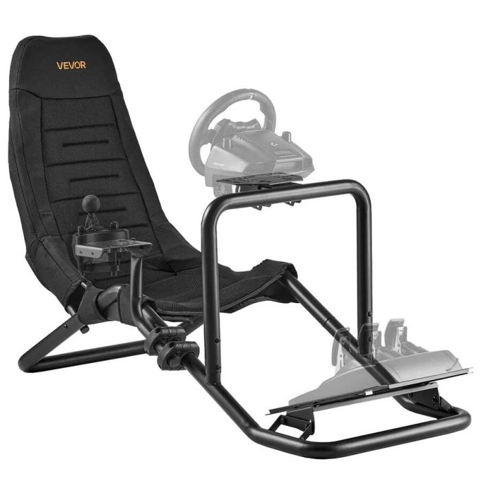 Stojak na kierownicę wyścigową do symulatora, czarny, wytrzymały, Logitech i Thrustmaster