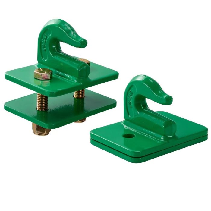 Hak do łyżki ciągnikowej 3/8", stal kuta klasy 70, 2 szt.