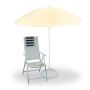 Parasol przeciwsłoneczny 180cm, żółto-biały