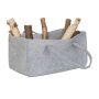 Firewood basket 25x25x50cm., gray