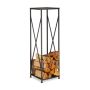 Firewood stand 111.5x34x34cm., black