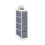 Living room shelf 76x20x48cm., gray/white