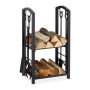 Firewood stand 73x46x30cm., black