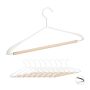 Clothes hangers 10pcs, light brown/white