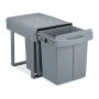 Built-in trash can 41.3x34x51.8cm., gray