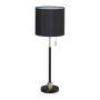 Table lamp 69x24cm., black/gold color