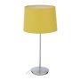 Table lamp 44x22cm., yellow/silver color