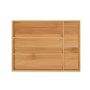 Tacka na sztućce 5x26x35,5cm, jasnobrązowa