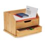 Organizer na przybory do pisania z 2 przegródkami 24x36x28 cm, jasnobrązowy