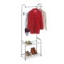 Clothes rack with shelves 173x60x31cm., gray