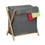 Laundry basket 57x55x35cm, 60L., gray/light brown