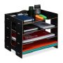 Organizer na przybory do pisania i dokumenty 27x32,5x25 cm, czarny