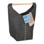 Корзина для белья 68x62x34,5 см, 50 л, темно-серая/светло-коричневая/белая