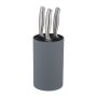 Knife stand 18x11cm., gray/black