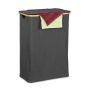 Laundry basket 75x54x34cm, 105L., black/light brown