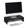 Podstawka pod monitor z półką 14,5x54x25,5cm, czarna