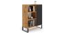 Szafka Fondi 116,4x90x40 cm, drewno naturalne/czarny
