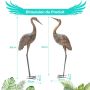 Zestaw 2 ozdób ogrodowych, kolor brązowy