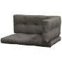 3-piece garden chair cushions Outsunny, dark gray