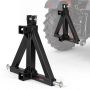 Zaczep holowniczy 3-punktowy VEVOR S-08, odbiornik 50,8 mm, czarny, 550 × 165 × 545 mm
