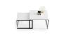 Stolik kawowy Twin 70x70x42cm / 60x60x36 cm, czarny