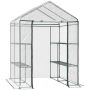Transparent greenhouse Outsunny 143x143x195cm.