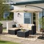 Modern garden furniture set with cushions GGF005B03