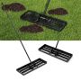 Lawn rake 75x25x170cm., black