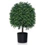 Set of 2 artificial trees 15x55cm., various colors