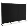 Screen 262x30x180cm., black