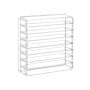 Flexible makeup organizer/shelf JMU02TP