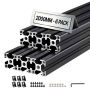 Profile wytłaczane aluminiowe VEVOR 3030T-200-6-H, 6 szt., 3 × 3 × 200 cm