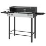 Charcoal barbecue, with spit, 118 × 32 × 90 cm