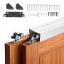 Zestaw okuć do drzwi przesuwnych Bypass VEVOR XC40-4FT, system 2-drzwiowy, 121,9 × 10,26 × 5,56 cm
