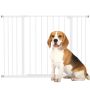 Pet safety gate, with 2 extensions, 76–107 × 76 cm