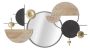 Round wall mirror Abstract, 90.2 × 50.2 × 5.1 cm