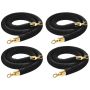 Fence ropes VEVOR 4blackrsjt, 4 pcs, Black, Ø32 × 1500 mm