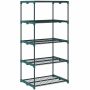 Plant stand, 5 tiers, green, 67 × 138 × 49 cm