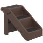 Pet stairs, 3 steps, Brown, 53 × 36.5 × 30.5 cm
