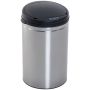 Automatic trash can Homcom 30.5x51.5cm., silver/black