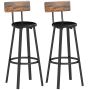 Bar stools, 2 pcs, 41.6 × 99.5 × 36.5 cm