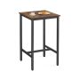 Bar table VASAGLE, Brown/black, 60 × 60 × 106 cm